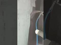 How the wall paint spray gun machine do waterproofing spraying?